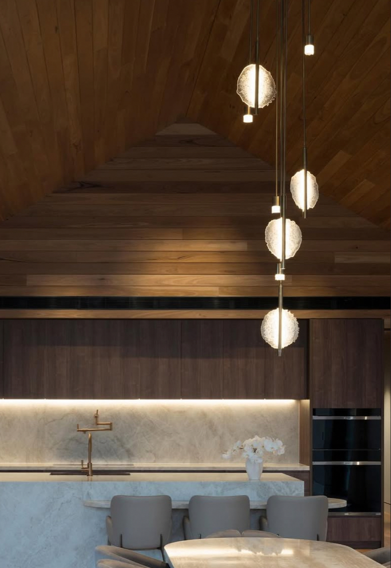 Solt Pendant Drops cluster, residential install